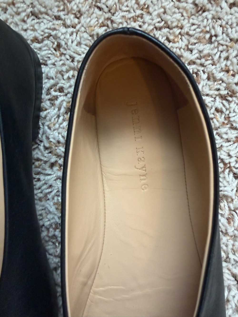 Jenni Kayne Leather Elodie Flats in Black - Size 38 - Picture 6 of 6